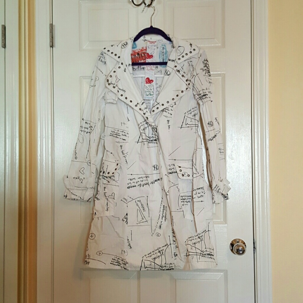 Desigual Trench Rain Coat - Unique Design!